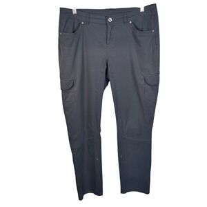Kuhl Freeflex Roll-Up Pant Gray Size 14 Long Outdoor Hiking Travel Gorpcore‎